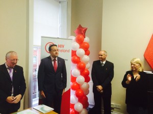 Leo Varadkar TD, Minister for Health launching HIV Ireland today, World AIDS Day, in HIV Ireland. Pictured from left to right Stephen Rourke, Chair of HIV Ireland, Leo Varadkar TD, Minister for Health, Niall Mulligan, Executive Director of HIV Ireland and Erin Nugent Community Support Manager, HIV Ireland